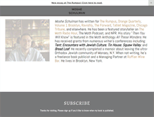 Tablet Screenshot of mosheschulman.com